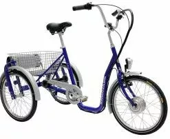 Monark 3-hjulet Ebike - 3 Gear - Blå