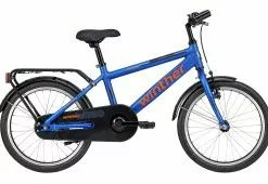 Winther 150 Alu 18" Mat Blå-Orange - Børnecykel